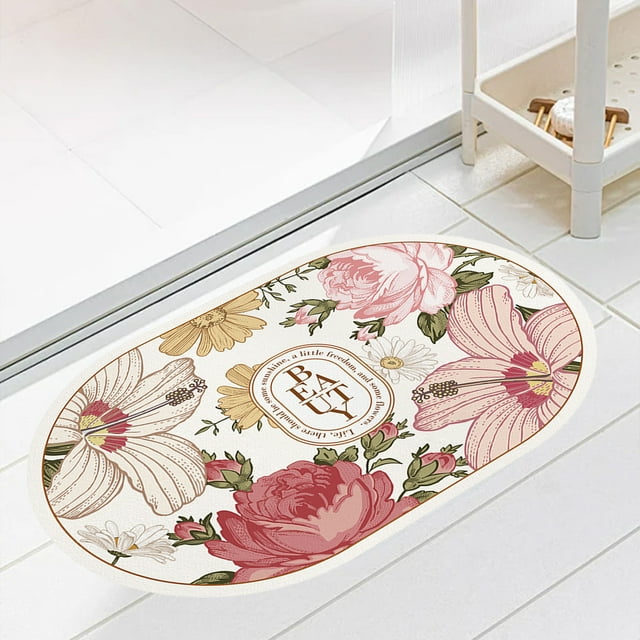Chmadoxn Bathroom Rugs, Rugs for Living Room, Area Rug, Bath Rug Super Absorbent Dry Rubber Backing Non Slip Washable Bathroom Floor Mats Shower Rug For In Front Of Bathtub Shower Room Bathroom Rugs