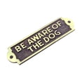 thumbnail image 5 of Renovators Supply Be Aware of Dog Sign 7" x 2" Keep Gate Closed Sign Cast Brass Please Close Gate Sign, 5 of 7