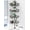Bronze, variant on 4-Tier Tension Pole Shower Caddy with 2 Removable Soap Holders, Adjustable 25-114.2 Inch, Matte Black, Rust-Resistant Stainless Steel