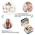 thumbnail image 4 of Polar Bear Travel Portable Jewelry Organizer Box with Earring Holder, Bracelet Holder, and Necklace Organizer for Girls and Women, 4 of 6