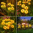 thumbnail image 2 of Luces solares de jardín WDTPro, paquete de 4, 16 LED, tipo margarita, impermeables, 2 of 7