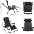 Zero Gravity Chair Patio Chair Folding Camping Chairs with Cup Holder