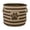 Brown, variant on 14" Black and Gray Rectangular Small Bone Dry Polyester Pet Bin Stripe With Paw Patch