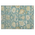 thumbnail image 2 of Addison Rugs Chantille Indoor/Outdoor Traditional Global Teal Washable Rectangle Rug, 1'8" x 2'6", 2 of 6