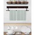 thumbnail image 3 of Green Farmhouse Kitchen Dish Towels for Drying Dishes Set of 3, Buffalo Plaid Check Lattice White Grid Waffle Weave Microfiber Hand Tea Bathroom Towels Quick Dry & Absorbent Towel 15.7x23.6, 3 of 7