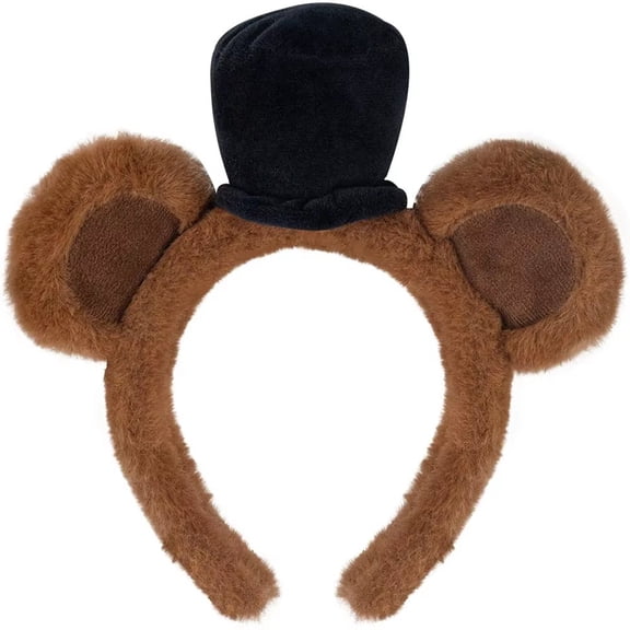 Slccxzc Plush Bear Ears Shape Headband Animal Hairband Hair Hoop For Party