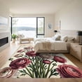 thumbnail image 3 of ODIKA 8'x10' Machine Washable Non-Slip Area Rug, Vintage Blush Pink High Traffic Rug, Pink, 952066, 3 of 7
