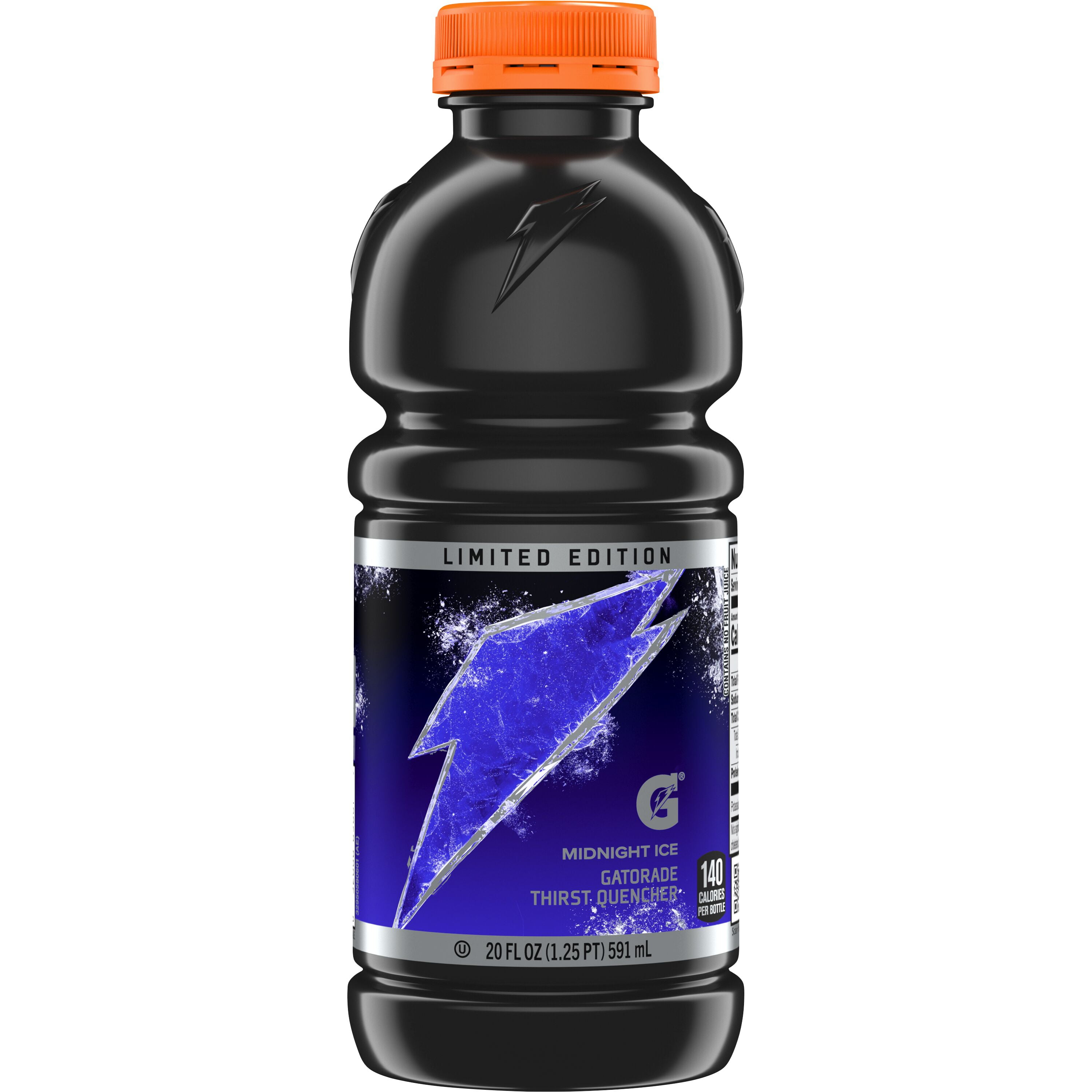 Gatorade Thirst Quencher Midnight Ice 20 Fl Oz, 8 Count - Walmart.com