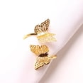 thumbnail image 2 of Juego de 6 servilleteros de mariposa, soporte para servilletero de mariposa dorada de 2 capas, soporte con hebilla de metal para cenas, mesas, bodas diarias, día de San Valentín, 2 of 4