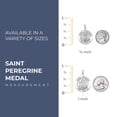 thumbnail image 2 of Picturesongold.Com Saint Peregrine Round Religious Medal Necklace Pendants Adult 10k Yellow Gold 3/4, 2 of 6