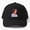 Black, variant on Bob Portrait Thunderbolt Baseball Cap, Character Portrait Graphic Design, Classic Hat