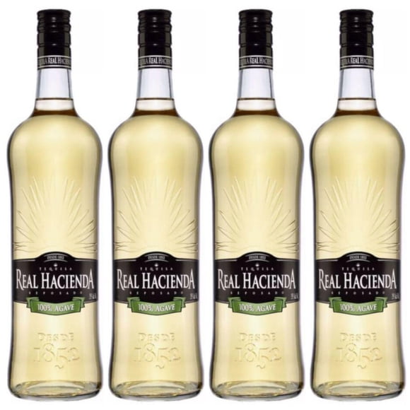 Pack de 4 Tequila Real Hacienda Reposado 700 ml