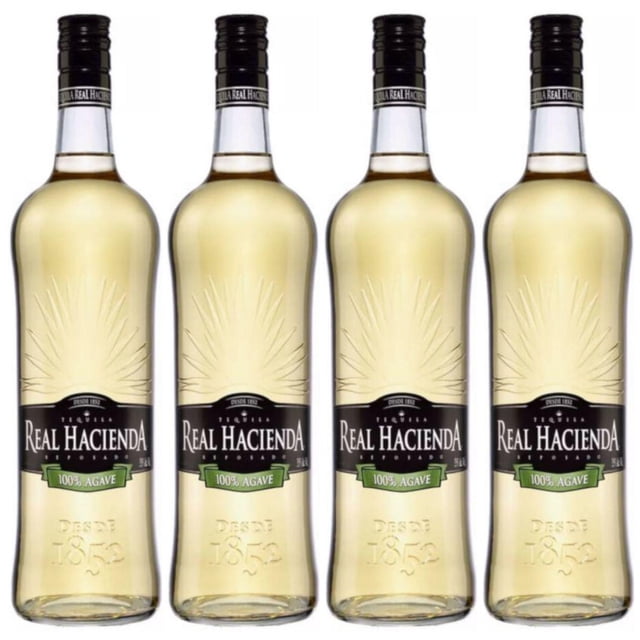 Pack de 4 Tequila Real Hacienda Reposado 700 ml