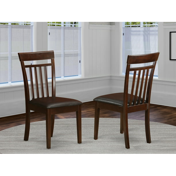 Cac Mah Lc Capri Slat Back Chair For, Dining Room Chairs Upholstered Seat And Back