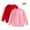 Pink, variant on OGLCCG 2-Pack Unisex Kids Crewneck Sweatshirt Long Sleeve Cotton Pullover Tops For Boys and Girls Lightweight Thin Solid Color Shirts 1-11 Years