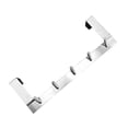thumbnail image 2 of Stainless Steel Over the Door Hook Hanger for Towels Clothes Silver Easy Install No Drilling 12.5 x 4.5 inches, 2 of 4