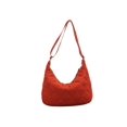 thumbnail image 1 of Bolso Informal A Cuadros para Mujer Bolsos Diarios Suaves Acolchados Gran Capacidad (naranja), 1 of 9
