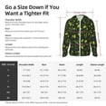 thumbnail image 5 of Uemuo Green Branch Olive Pattern Women's Full Zip UPF 50+ Sun Protection Hoodie Jacket Long Sleeve Sun Shirt Hiking Outdoor Performance with Pockets-, 5 of 9