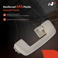 thumbnail image 3 of A-Premium Rear Left Driver Side Interior Grab Handle Compatible with Ford Fusion 2006-2009 & Lincoln MKZ 2007-2012, Zephyr 2006 & Mercury Milan 2006-2011, Beige & White, Replace# 9E5Z-5431407-AD, 3 of 8