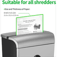 thumbnail image 3 of Paper Shredder Lubricant Sheets,12 Sheets Paper Shredder Sharpening and Lubricant Sheets,H 5.98 "X W 8.46",Dosage Version,Comes with 1 6.6 Gallon Garbage Bag, 3 of 7