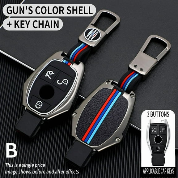 Car Key Case Cover Key Bag For Mercedes Benz A B C S Class AMG GLA CLA GLC W176 W204 W205 Accessories Holder Shell Keychain
