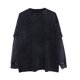 thumbnail image 2 of pstuiky manga larga para hombre, Sudadera con capucha de dos piezas con cuello redondo desgastado y estilo informal para hombre camisetas de hombre s, 2 of 9