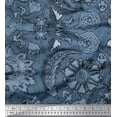 thumbnail image 1 of Soimoi Silk Fabric Leaves & Floral Ethnic Decor Fabric Printed Yard 42 Inch Wide, 1 of 3