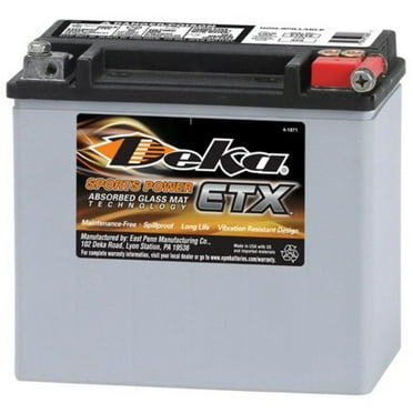 Deka ETX30LA AGM Power Sport Battery - Walmart.com