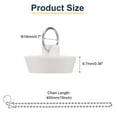 thumbnail image 2 of Uxcell 4Pcs Rubber Drain Stopper with Chain and Hanging Ring, Bathtub Drain Plug Fits 1-3/8 inch to 1-1/2 inch, Rubber Sink Stopper Drain Plug for Bathtub, Kitchen and Bathroom, White, 2 of 6