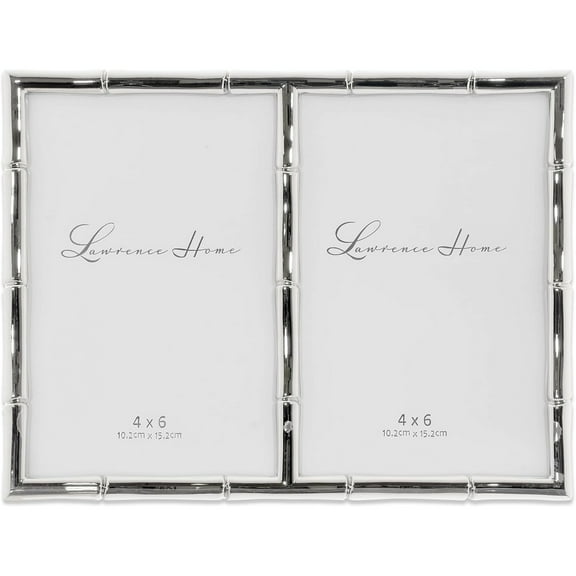 Silverplate BAMBOO 4x6 Double by Lawrence - 4x6