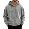 thumbnail image 4 of Frnrwgo Men's Hoodie Half Zip Loose Fit Warm Long Sleeve Hooded Casual Fall Winter Top, 4 of 6