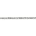 thumbnail image 3 of 925 Sterling Silver 2.5mm Figaro Chain Anklet, 3 of 5