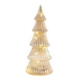 thumbnail image 5 of Dserhfy Illuminated Glass Christmas Tree Tabletop Light Up Christmas Tree Figurine for Xmas Home Party Centerpiece Tabletop Mantel Decor, 5 of 8