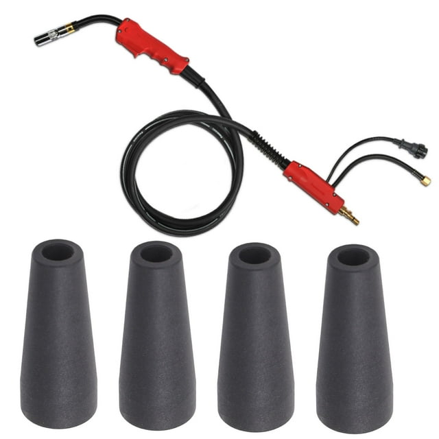 Boquilla De Soplete De Soldadura, Retardante De Llama, Piezas De Repuesto De 4 Piezas, Boquilla Sin Gas De Flujo De Compatibilidad Para Soldador MIG De 100L