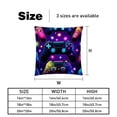 thumbnail image 5 of Game Controller Luxurious Velvet Throw Covers Pillow Inserts - Set of 2 Throw Pillows with Unique Patterns - 16x16, 18x18, 20x20 Inches for Home Decor and Gifts, 5 of 6
