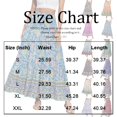 thumbnail image 5 of Junboys Women's Boho Tiered Maxi Skirt - High Waist Flowy Long Skirts for Women, Solid Color Summer Skirt for Beach & Daily,Purple M, 5 of 9