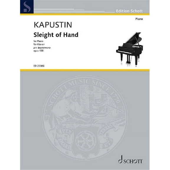 Nikolai Kapustin - Sleight of Hand Op. 138 for Piano Solo, (Paperback)