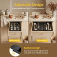 thumbnail image 5 of Norcho Utensil Organizer for Kitchen Drawers, Expandable Cooking Utensil Tray, Adjustable Cutlery and Silverware Holder, 13–22 x 15", Black, 5 of 7