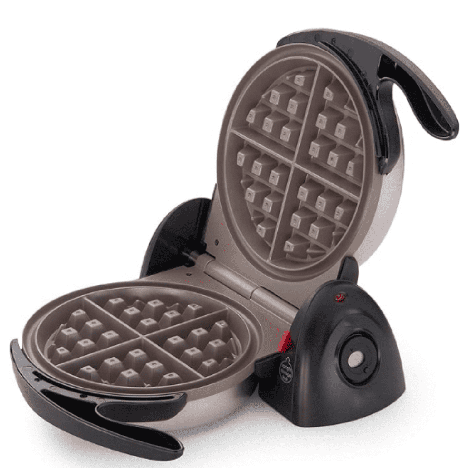 Ceramic  Belgian Waffle Maker, Nonstick, Cool Touch Handles, Black