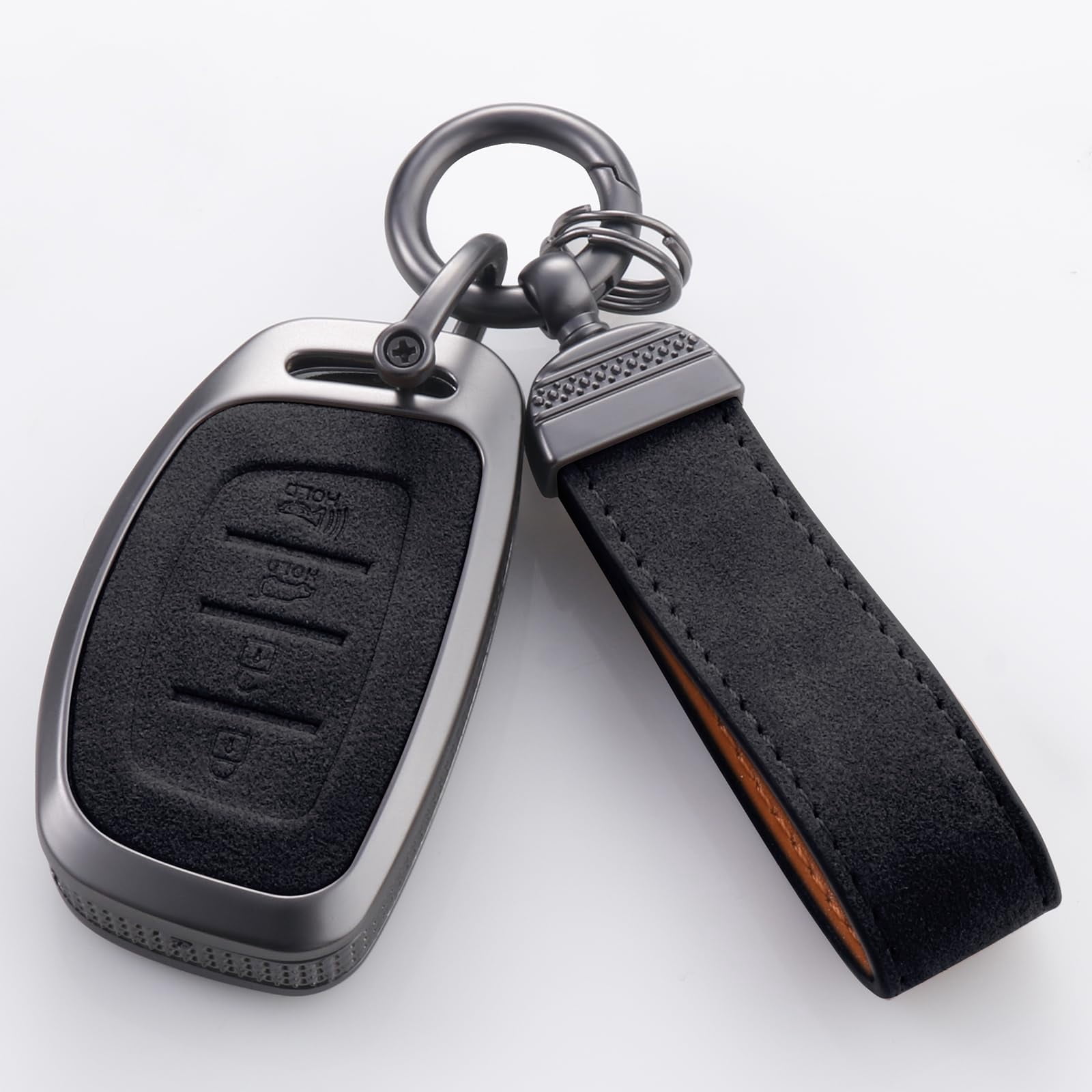 for Hyundai Key Fob Cover, Full Protection Key Case Shell Compatible with Hyundai Elantra Ioniq Sonata Tucson Elantra GT 4 Buttons