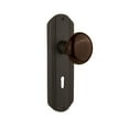 thumbnail image 5 of Nostalgic Warehouse Decbrn_Prv_234_Kh Vintage Brown Porcelain Privacy Door Knob Set -, 5 of 7