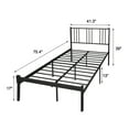 KARMAS PRODUCT Twin Bed Frame No Box Spring Needed, Sturdy Metal Frame