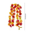 thumbnail image 3 of Fall Maple Leaf Garlands Rattan for Halloween Thanksgiving Festival Decoration Maple Leaf with Beautiful Lifelike Fade Resistant 66.9Inch Multicolor, 3 of 6