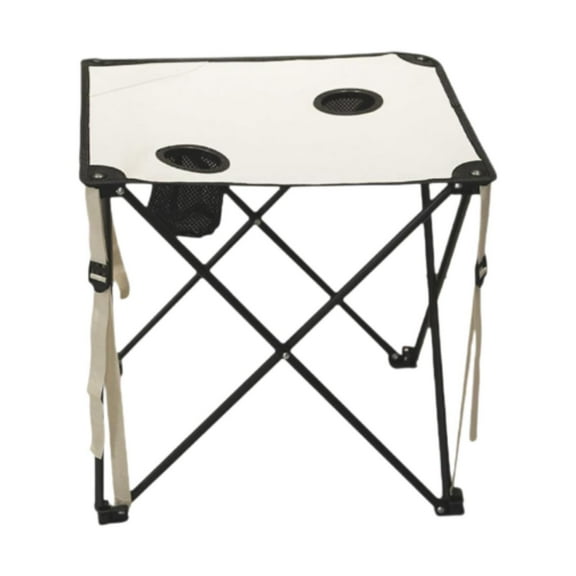 figatia Foldable Camping Table Picnic Table with 2 Cup Holders Ultralight Portable Outdoor Table for Garden Beach Yard Patio Barbecue