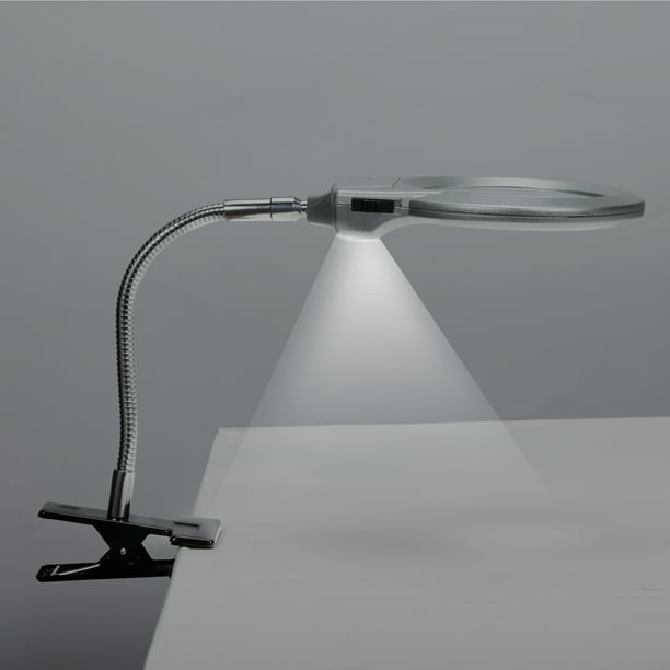 JANSION Magnifying Lamp 5D Diamond Magnifying Tool Magnifier LED Light Clip Flexible - Walmart.com