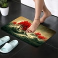 thumbnail image 3 of Super Absorbent Diatomaceous Earth Stone Bath Mat,Moon,Trees,Waves Quick-Drying Bathroom Carpets,Non Slip Bathtub Floor Mat，Easy to Clean, Simple Kitchen Doormat(Square 50×80cm), 3 of 6