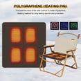 Zhuitw 3 Levels of Heat Outdoor Heated Seats Cushion 4 Heating Zones