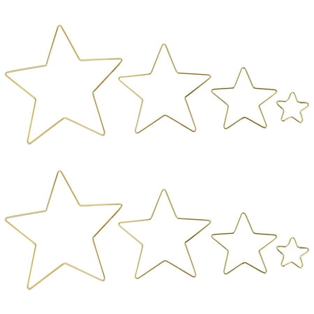 

NUOLUX 4pcs Dreamcatcher Metal Hoops Macrame Hoops Metal Craft Rings for DIY Craft Making