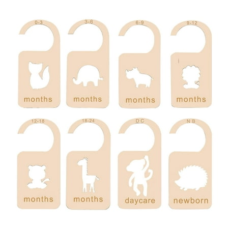 

hoksml Christmas Clearance Deals Room Decor Baby Pendant Wooden Card Closet Size Divider Baby Month Family Pendant