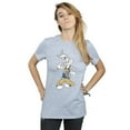 thumbnail image 2 of Looney Tunes Womens Rapper Bugs Bunny Cotton Boyfriend T-Shirt, 2 of 5